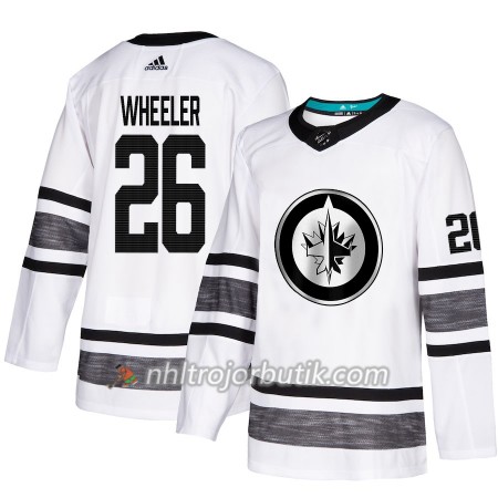 Män Ishockey Winnipeg Jets tröja All Star 2019 Blake Wheeler 26 Vit 2019 All-Star Adidas Authentic